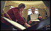 Photo of President Bush preparing for his State of the Union address. 